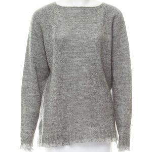 PRADA Gray Wool Cashmere Sweater